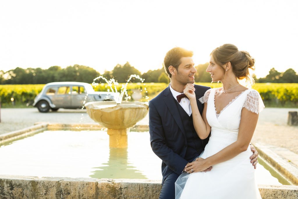 Mariage de C+A au Château Smith Haut Lafitte. Images réalisée par le photographe Patrick Chatelain dans un style photo-journalistique.