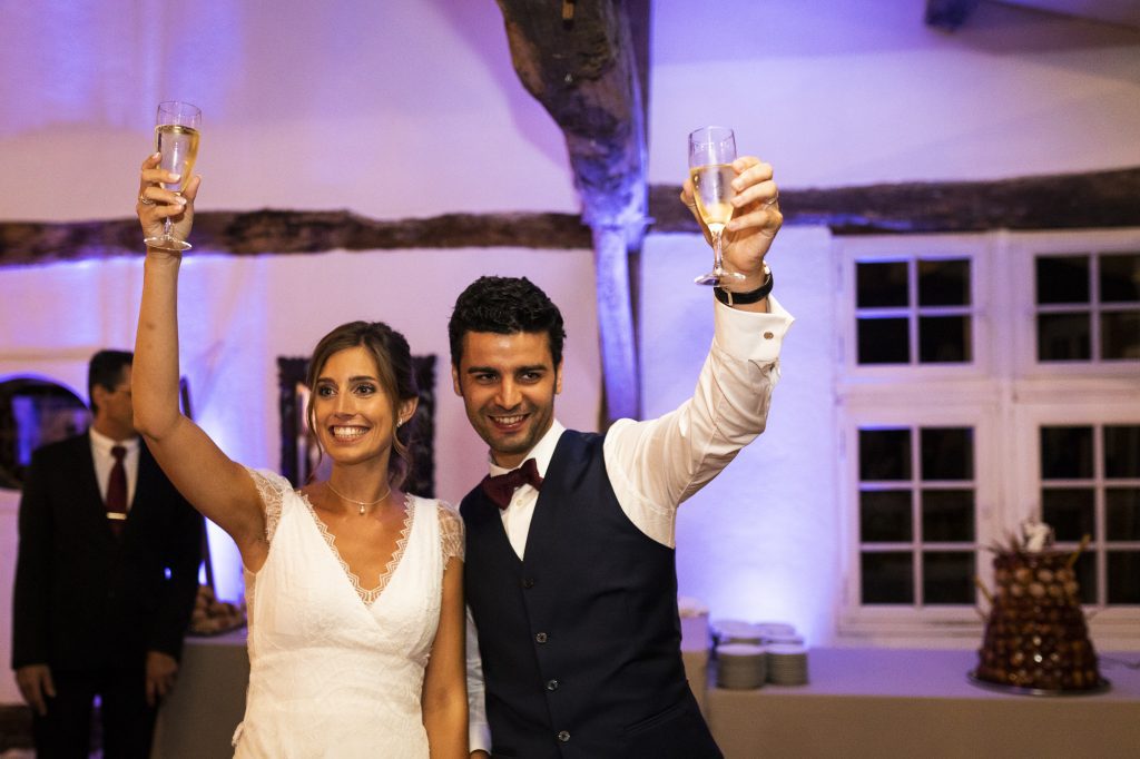 Mariage de C+A au Château Smith Haut Lafitte. Images réalisée par le photographe Patrick Chatelain dans un style photo-journalistique.