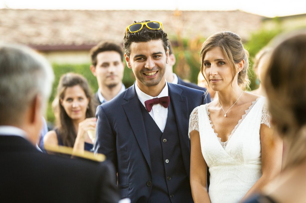 Mariage de C+A au Château Smith Haut Lafitte. Images réalisée par le photographe Patrick Chatelain dans un style photo-journalistique.