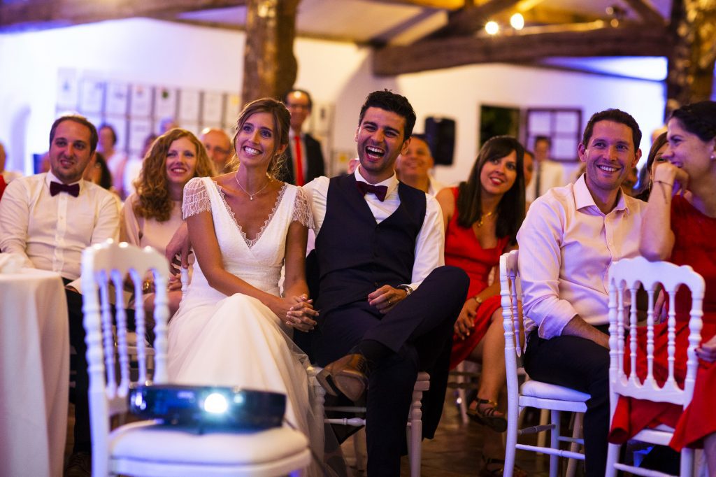 Mariage de C+A au Château Smith Haut Lafitte. Images réalisée par le photographe Patrick Chatelain dans un style photo-journalistique.